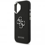 Carcasa Guess Grained Big 4G Classic Logo compatibila cu iPhone 17, Negru 7 - lerato.ro