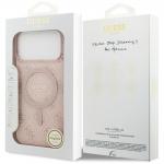 Carcasa Guess IML 4G Background cu MagSafe compatibila cu iPhone 17 Pro Max, Roz 9 - lerato.ro