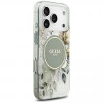 Carcasa Guess IML Flower Tonal Circle cu MagSafe compatibila cu iPhone 17 Pro Max, Verde 5 - lerato.ro