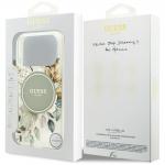 Carcasa Guess IML Flower Tonal Circle cu MagSafe compatibila cu iPhone 17 Pro, Verde 9 - lerato.ro