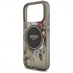Carcasa Guess IML Flowers Pearl Strap cu  MagSafe compatibila cu iPhone 17 Pro, Negru 7 - lerato.ro