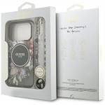 Carcasa Guess IML Flowers Pearl Strap cu  MagSafe compatibila cu iPhone 17 Pro, Negru 9 - lerato.ro