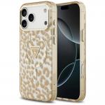 Carcasa Guess Leopard Glitter cu MagSafe compatibila cu iPhone 17 Pro, Maro 4 - lerato.ro