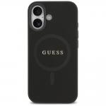 Carcasa Guess Saffiano Classic Logo cu MagSafe compatibila cu iPhone 17, Negru 2 - lerato.ro