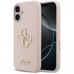 Carcasa Guess Big 4G Script compatibila cu iPhone 17, Roz 4 - lerato.ro