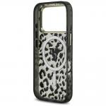 Carcasa Guess Leopard Glitter cu MagSafe compatibila cu iPhone 17 Pro, Negru 8 - lerato.ro