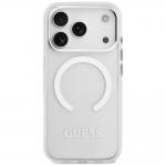 Carcasa Guess Metal Outline cu MagSafe compatibila cu iPhone 17 Pro, Silver 4 - lerato.ro