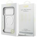 Carcasa Guess Metal Outline cu MagSafe compatibila cu iPhone 17 Pro, Silver 9 - lerato.ro
