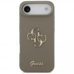 Carcasa Guess Big 4G Script compatibila cu iPhone 17 Air, Maro 2 - lerato.ro