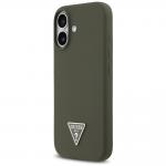 Carcasa Guess Triangle Logo cu MagSafe compatibila cu iPhone 17, Khaki 3 - lerato.ro