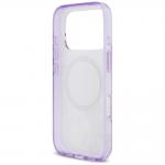 Carcasa Guess IML Flower Tonal Circle cu MagSafe compatibila cu iPhone 17 Pro, Mov 8 - lerato.ro