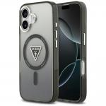 Carcasa Guess IML Gradient Triangle Logo cu MagSafe compatibila cu iPhone 17, Negru 4 - lerato.ro