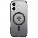 Carcasa Guess IML Gradient Triangle Logo cu MagSafe compatibila cu iPhone 17, Negru 2 - lerato.ro