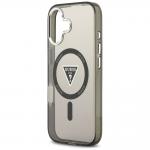 Carcasa Guess IML Gradient Triangle Logo cu MagSafe compatibila cu iPhone 17, Negru 7 - lerato.ro