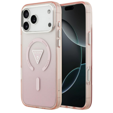 Carcasa Guess IML Gradient Triangle Logo cu MagSafe compatibila cu iPhone 17 Pro Max, Roz