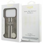 Carcasa Guess 4G Printed Stripes cu MagSafe compatibila cu iPhone 17 Pro, Maro 9 - lerato.ro