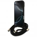 Carcasa Guess 4G Big Logo Cord Stap Crossbody cu MagSafe compatibila cu iPhone 17, Maro 5 - lerato.ro