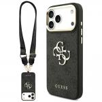 Carcasa Guess 4G Big 4G Classic Logo Big Strap Metal Buttons cu MagSafe compatibila cu iPhone 17 Pro Max, Negru 4 - lerato.ro