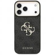 Carcasa Guess 4G Big 4G Classic Logo Big Strap Metal Buttons cu MagSafe compatibila cu iPhone 17 Pro Max, Negru