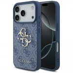 Carcasa Guess 4G Big Logo compatibila cu iPhone 17 Pro, Albastru 4 - lerato.ro