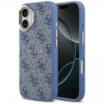 Carcasa Guess 4G PU Classic Logo cu MagSafe compatibila cu iPhone 17, Albastru 4 - lerato.ro