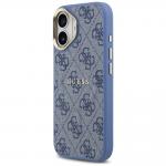 Carcasa Guess 4G PU Classic Logo cu MagSafe compatibila cu iPhone 17, Albastru 3 - lerato.ro