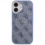 Carcasa Guess 4G PU Classic Logo cu MagSafe compatibila cu iPhone 17, Albastru 2 - lerato.ro