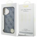 Carcasa Guess 4G PU Classic Logo cu MagSafe compatibila cu iPhone 17, Albastru 9 - lerato.ro