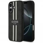 Carcasa Guess 4G Printed Stripes cu MagSafe compatibila cu iPhone 17, Negru 4 - lerato.ro
