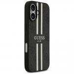 Carcasa Guess 4G Printed Stripes cu MagSafe compatibila cu iPhone 17, Negru 5 - lerato.ro