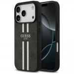 Carcasa Guess 4G Printed Stripes cu MagSafe compatibila cu iPhone 17 Pro, Negru 4 - lerato.ro