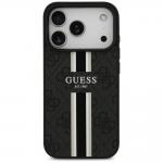 Carcasa Guess 4G Printed Stripes cu MagSafe compatibila cu iPhone 17 Pro, Negru 2 - lerato.ro