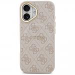 Carcasa Guess 4G PU Classic Logo cu MagSafe compatibila cu iPhone 17, Roz 2 - lerato.ro
