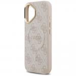 Carcasa Guess 4G PU Classic Logo cu MagSafe compatibila cu iPhone 17, Roz 7 - lerato.ro