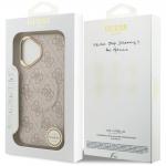 Carcasa Guess 4G PU Classic Logo cu MagSafe compatibila cu iPhone 17, Roz 9 - lerato.ro