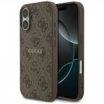 Carcasa Guess 4G Ring Classic Logo cu MagSafe compatibila cu iPhone 17, Maro 4 - lerato.ro