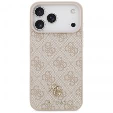 Carcasa Guess 4G Small 4G Logo cu MagSafe compatibila cu iPhone 17 Pro Max, Roz
