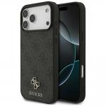 Carcasa Guess 4G Small Classic Logo cu MagSafe compatibila cu iPhone 17 Pro Max, Negru 4 - lerato.ro