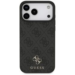 Carcasa Guess 4G Small Classic Logo cu MagSafe compatibila cu iPhone 17 Pro Max, Negru