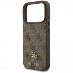 Carcasa Guess 4G Small Classic Logo cu MagSafe compatibila cu iPhone 17 Pro, Maro 7 - lerato.ro