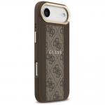 Carcasa Guess 4G Stripe cu MagSafe compatibila cu iPhone 17 Air, Maro 5 - lerato.ro