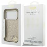 Carcasa Guess Glitter Triangle Logo cu MagSafe compatibila cu iPhone 17 Pro, Gold 9 - lerato.ro