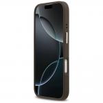 Carcasa Guess Grained Strass Logo cu MagSafe compatibila cu iPhone 17, Maro 6 - lerato.ro