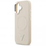 Carcasa Guess Triangle Logo cu MagSafe compatibila cu iPhone 17, Bej 7 - lerato.ro