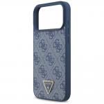 Carcasa Guess 4G Triangle Strass cu MagSafe compatibila cu iPhone 17 Pro Max, Albastru 7 - lerato.ro