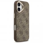 Carcasa Guess 4G PU Classic Logo cu MagSafe compatibila cu iPhone 17, Maro 5 - lerato.ro