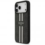 Carcasa Guess 4G Printed Stripes cu MagSafe compatibila cu iPhone 17 Pro Max, Negru 3 - lerato.ro