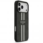 Carcasa Guess 4G Printed Stripes cu MagSafe compatibila cu iPhone 17 Pro Max, Negru 5 - lerato.ro