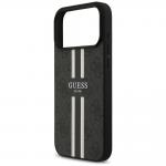 Carcasa Guess 4G Printed Stripes cu MagSafe compatibila cu iPhone 17 Pro Max, Negru 7 - lerato.ro