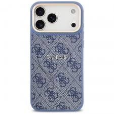 Carcasa Guess 4G PU Classic Logo cu MagSafe compatibila cu iPhone 17 Pro Max, Albastru